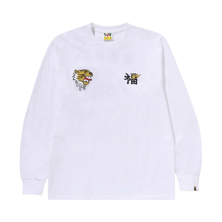 BAPE Souvenir Graphic Long-Sleeve Tee "White"