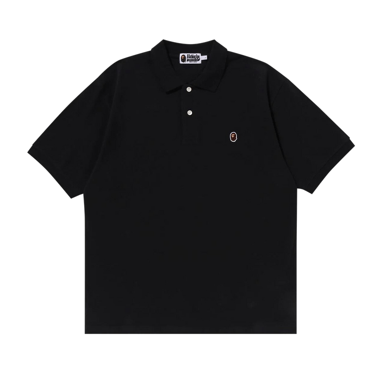 BAPE One Point Relaxed Fit Polo Shirt "Black"