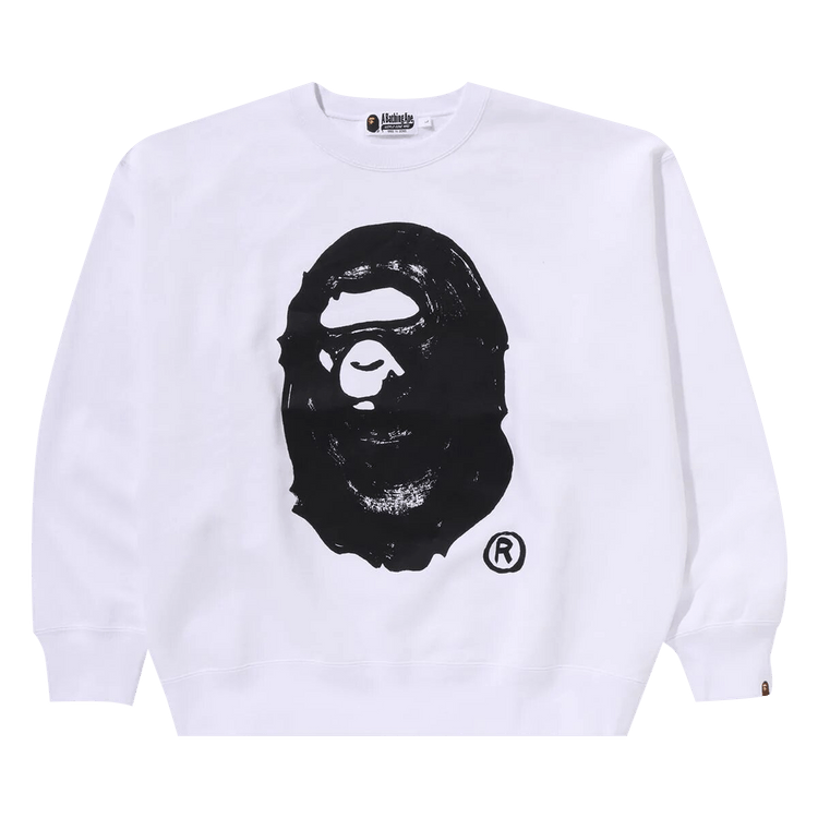BAPE x Joshua Vibes Ape Head Crewneck "White"