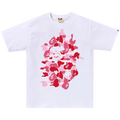BAPE ABC Camo Rebuild Big Ape Head Tee "White/Pink"
