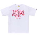 BAPE ABC Camo Rebuild NYC Logo Tee "White/Pink"