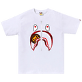 BAPE Color Camo Milo Shark Tee "White/Red"
