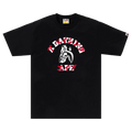 BAPE Tiger Shark Japanese Letter Tee "Black"
