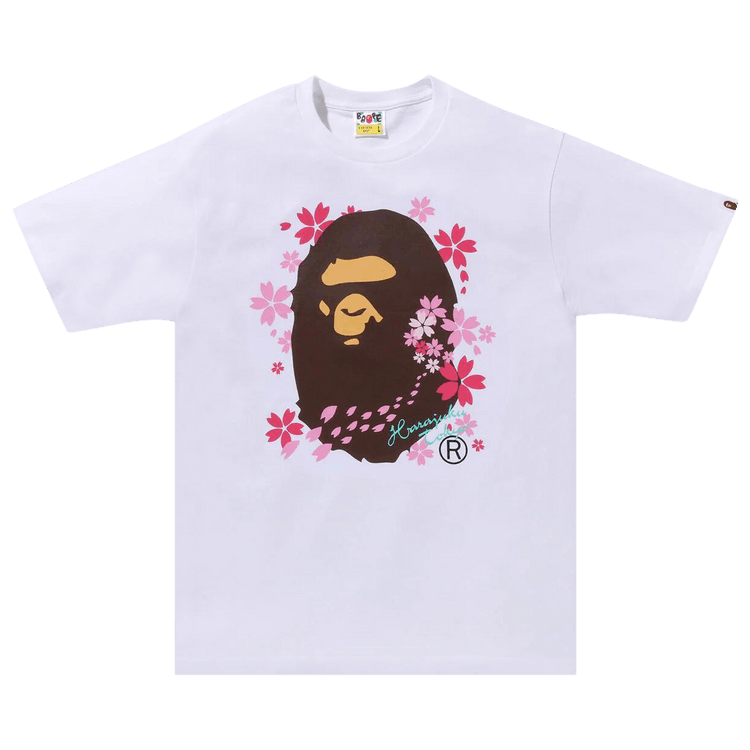 BAPE Sakura Ape Head Tee "White"