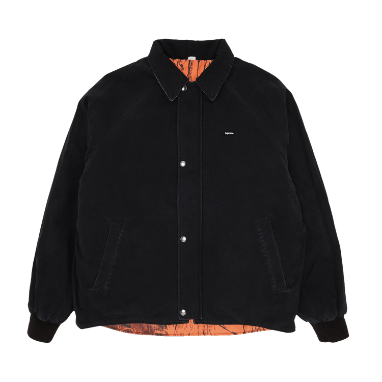 Supreme x RealTree Reversible Quilted Work Jacket "Black"