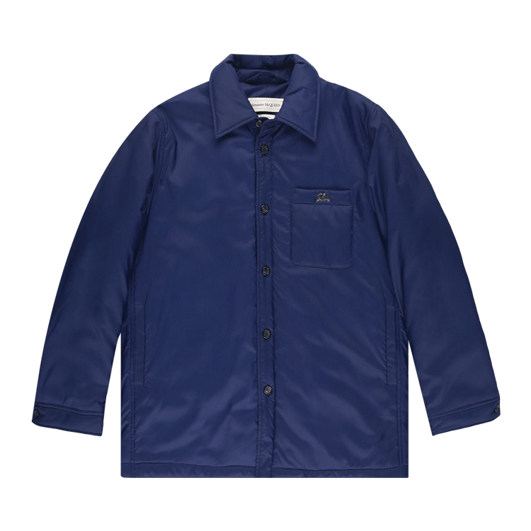 Alexander McQueen Padded Coaches Jacket "Indigo"