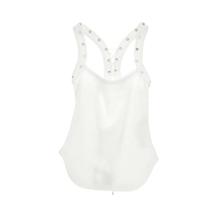 The Attico Eyelet Detail Top "White"