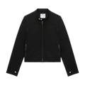 Courrèges Iconic Denim Biker Jacket "Black"