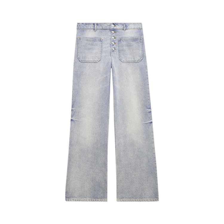 Courrèges Multiflex Denim Baggy Pants "Light Blue Wash"