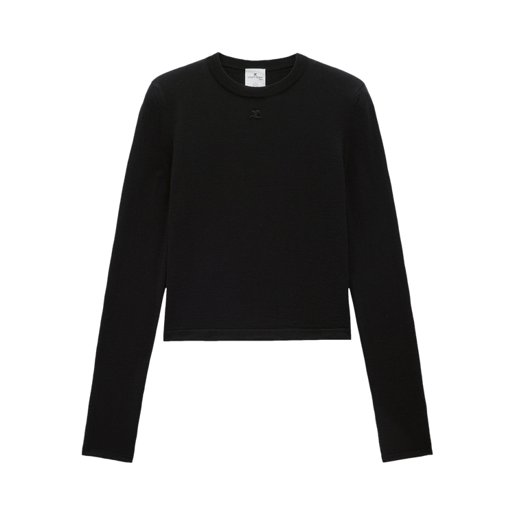 Courrèges Light Wool Sweater "Black"