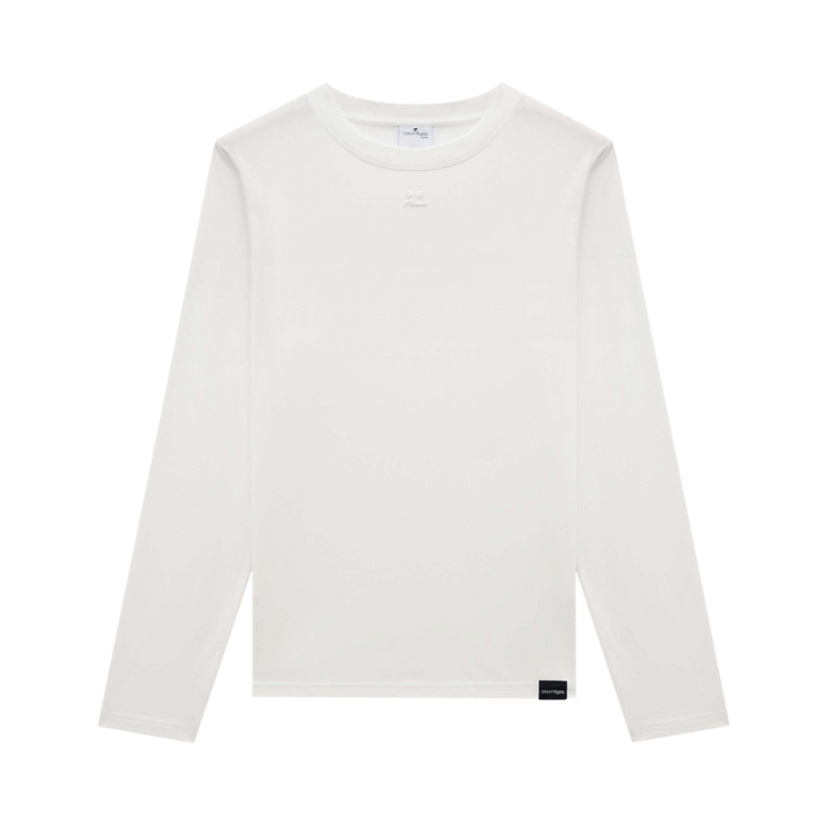 Courrèges Long-Sleeve AC T-Shirt "Heritage White"