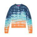 The Elder Statesman Sonar Simple Crew "Ivory/Navy"