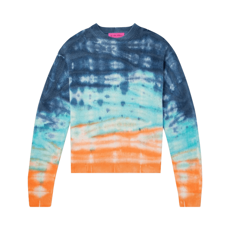 The Elder Statesman Sonar Simple Crew "Ivory/Navy"
