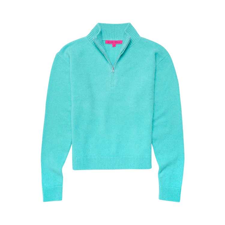 The Elder Statesman Half Zip Sweater "Marina"
