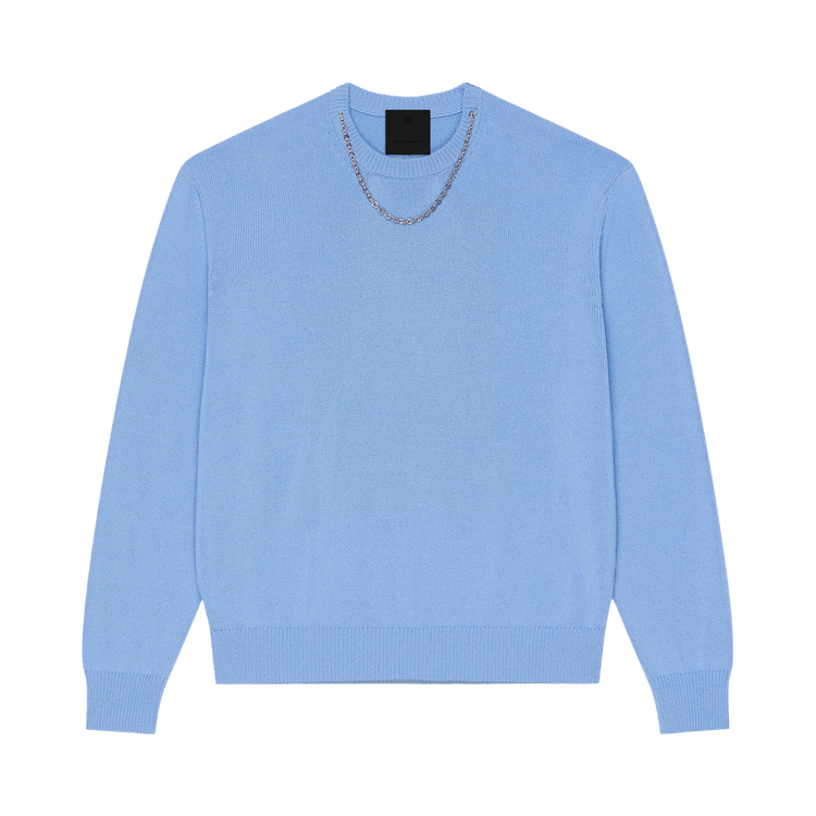 Givenchy Crewneck Long-Sleeve Sweater "Cornflower"