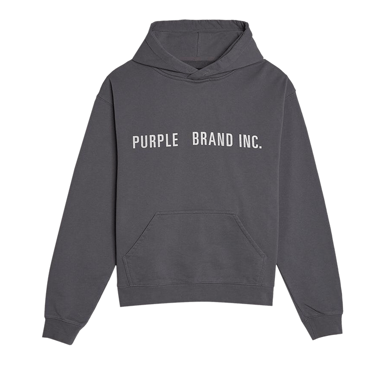 PURPLE BRAND Artifact Embroidered Hoodie "Charcoal"