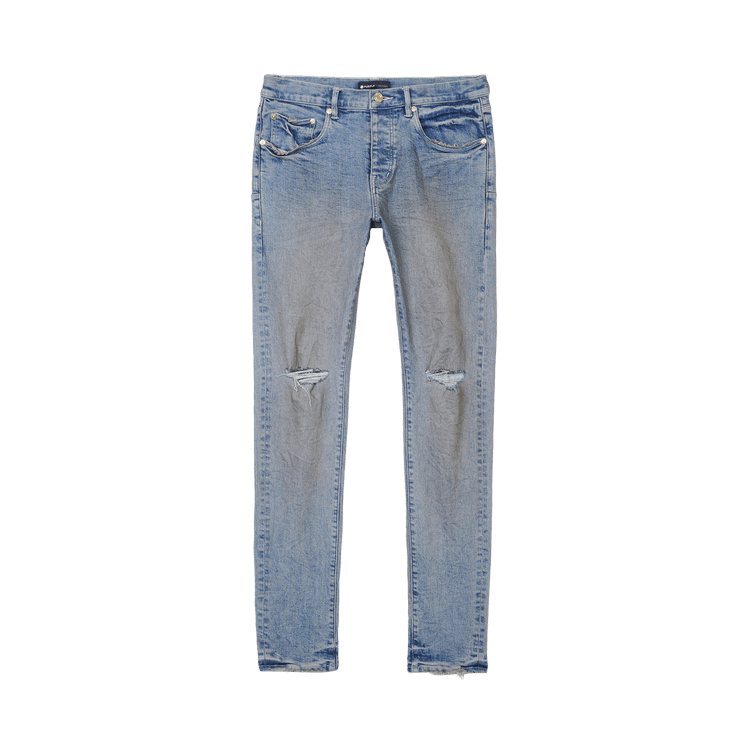 PURPLE BRAND Low Rise Skinny Jeans "Vintage Indigo/Faded Grey Overdye"