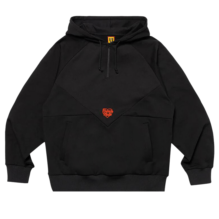 Human Made Half Zip Hoodie "Black"