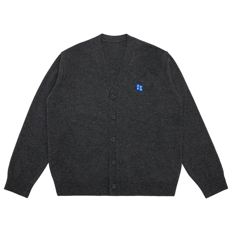 Ader Error TRS Tag Cardigan "Charcoal"
