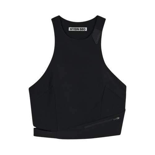 Hyein Seo Cinched Halter Top "Black"