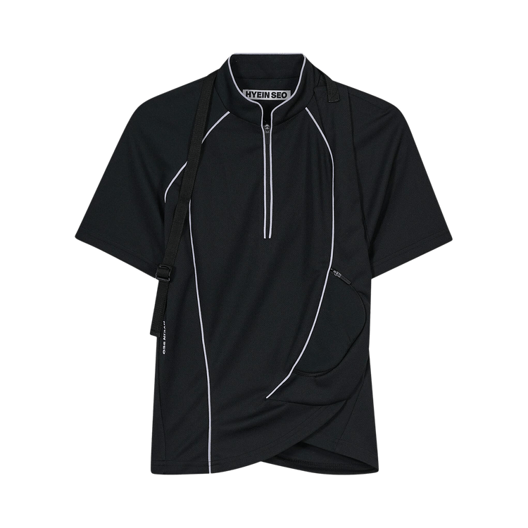 Hyein Seo Twisted Track Top "Black"
