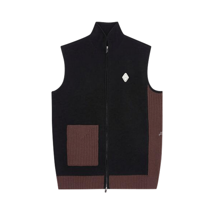 A-Cold-Wall* Contrast Knit Gilet "Brown"