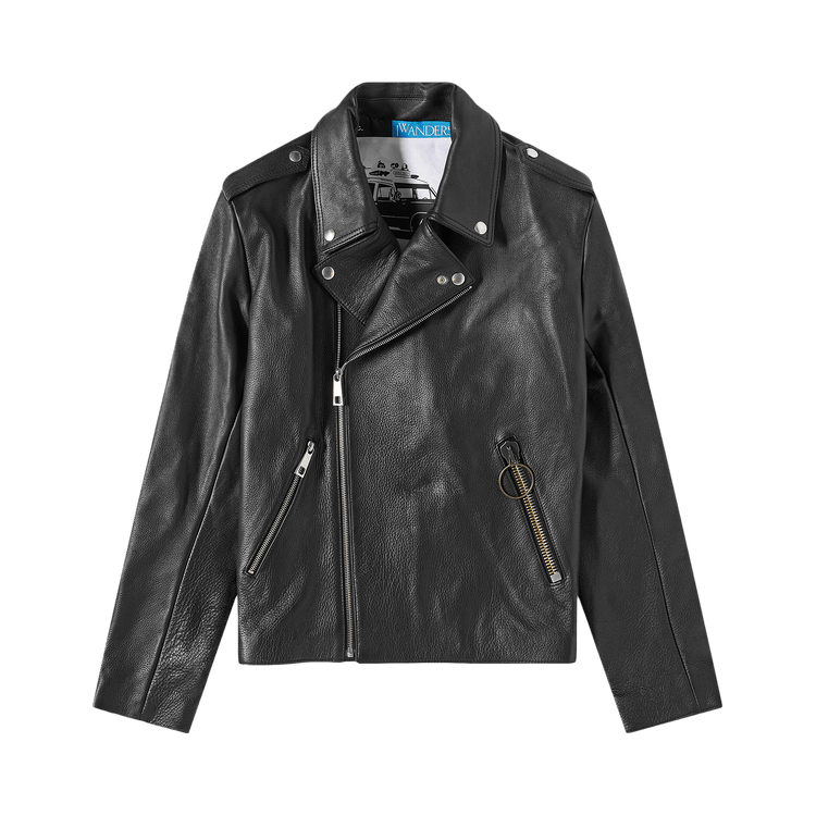 A.P.C. x JW Anderson Morgan Leather Biker Jacket "Black"