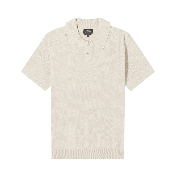 A.P.C. Jay Knit Polo "Beige"