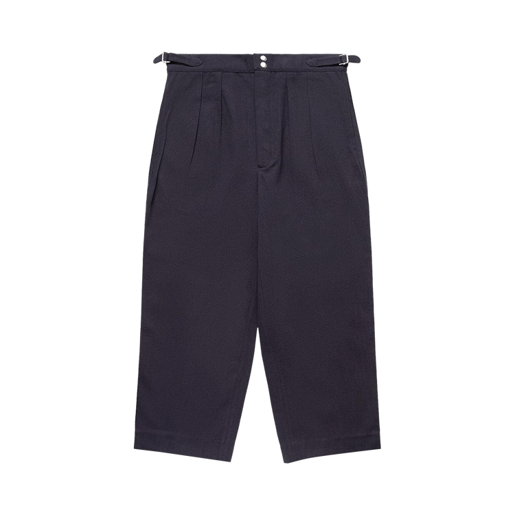 Bode Wide Leg Snap Trouser "Midnight"