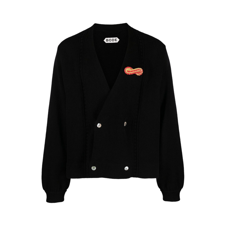 Bode Double Breasted Cardigan "Black"