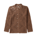 Bode Overdye Crochet Shirt "Brown"
