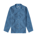 Bode Overdye Crochet Shirt "Petrol"