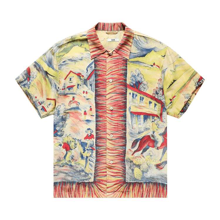 Bode Pampa Pony Short-Sleeve Shirt "Multicolor"