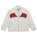 Bode Boar Applique Jacket "Red White"
