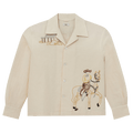 Bode Beaded Buckaroo Long-Sleeve Shirt "White Multicolor"
