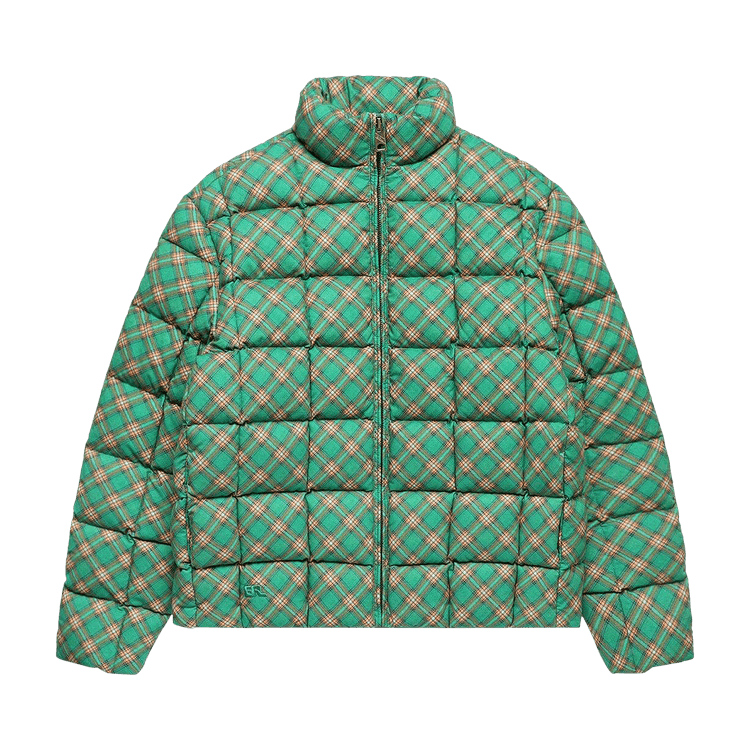 ERL Printed Quilted Puffer Jacket "Green"