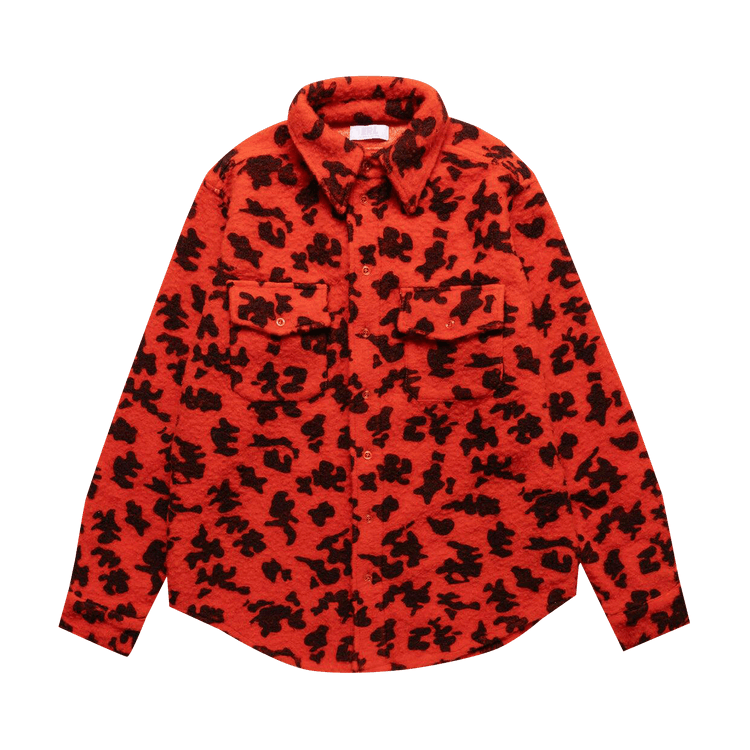 ERL Pilled Work Shirt "Orange Camo"