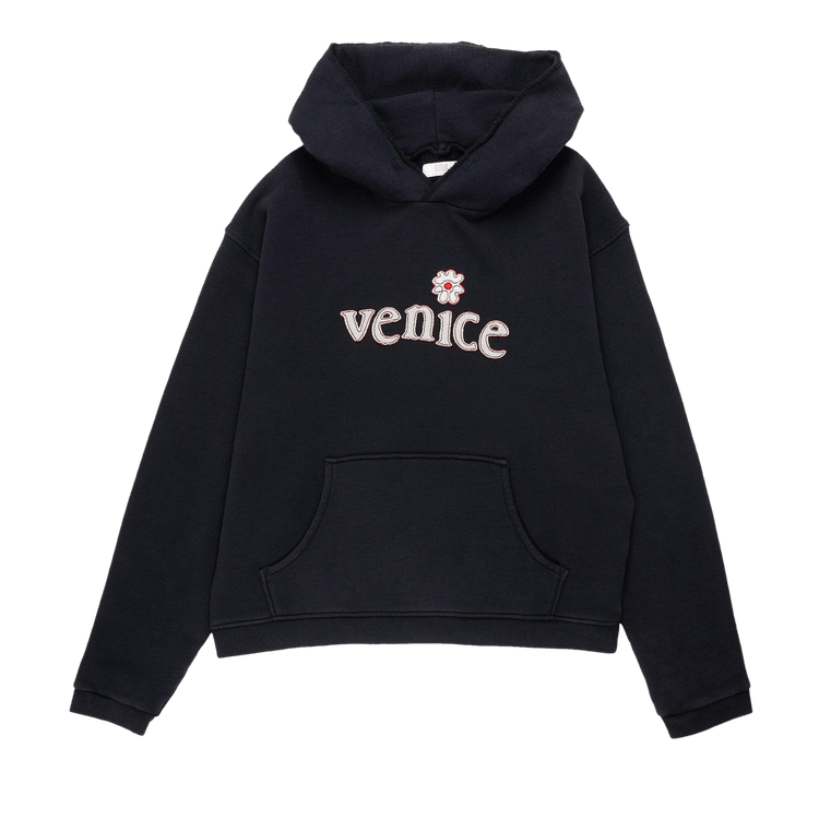 ERL Venice Patch Hoodie "Black"