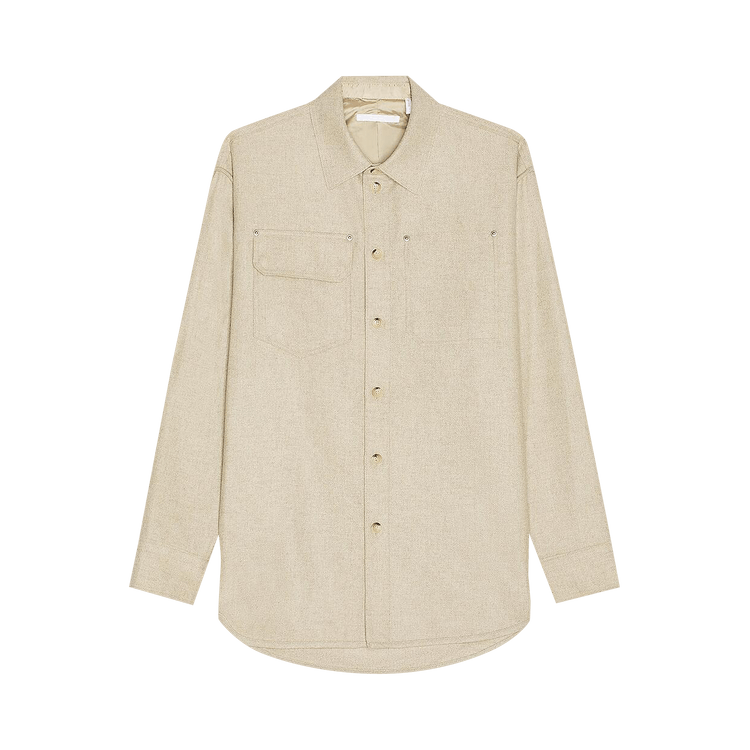 Helmut Lang Wool Shirt "Beige"