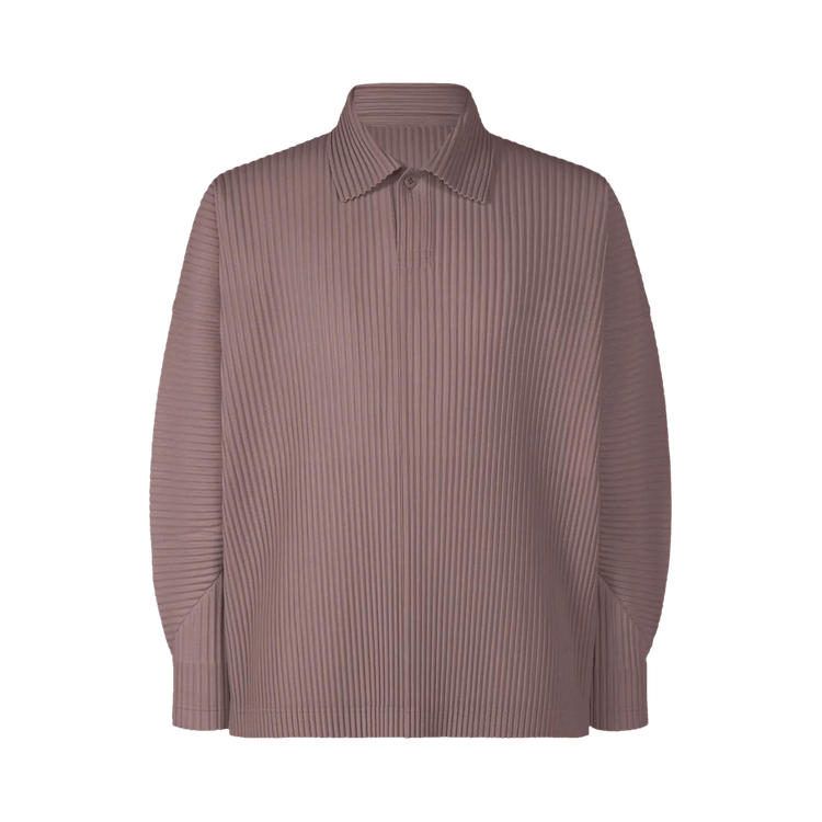 Homme Plissé Issey Miyake MC January Pleated Polo Shirt "Rose Brown"