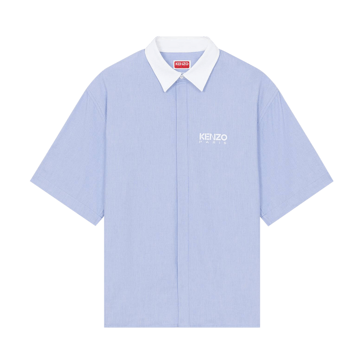 Kenzo Stripes Short-Sleeve Shirt "Sky Blue"