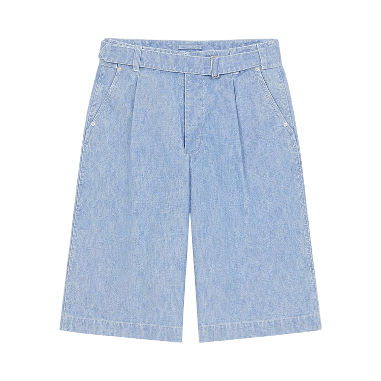 Kenzo Military Denim Short "Stone Bleached Blue"