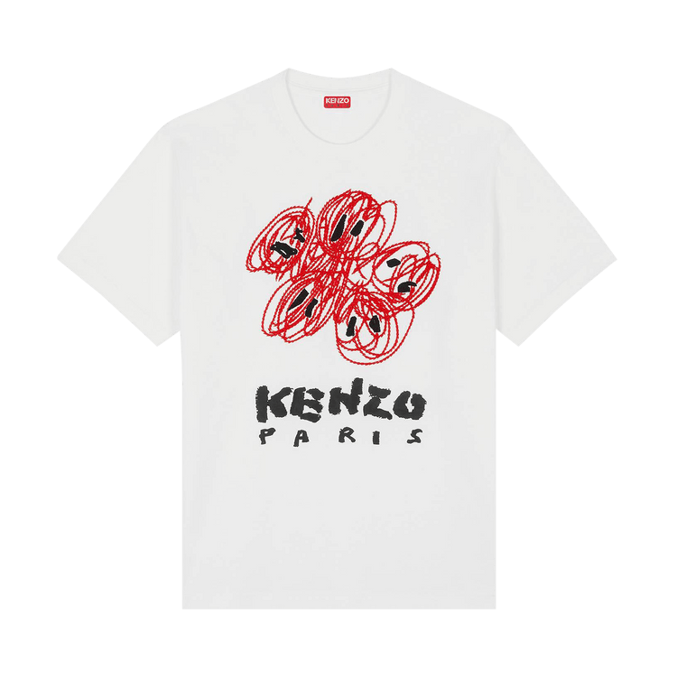 Kenzo Drawn Varsity Classic T-Shirt "Off White"