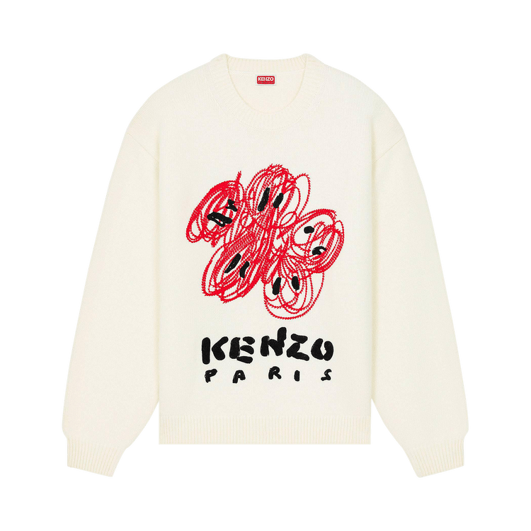 Kenzo Drawn Varsity Jumper "Off White"
