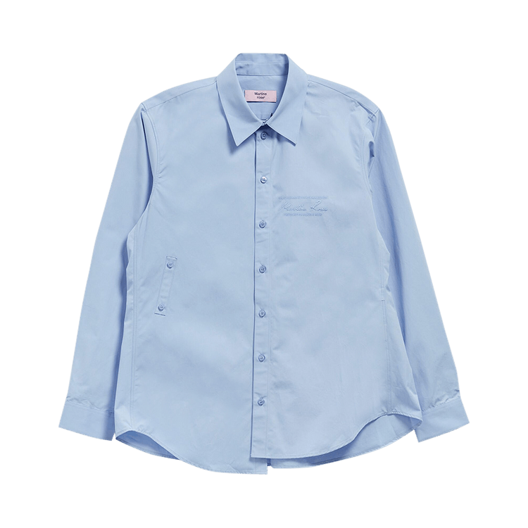 Martine Rose Wrap Shirt "Blue"