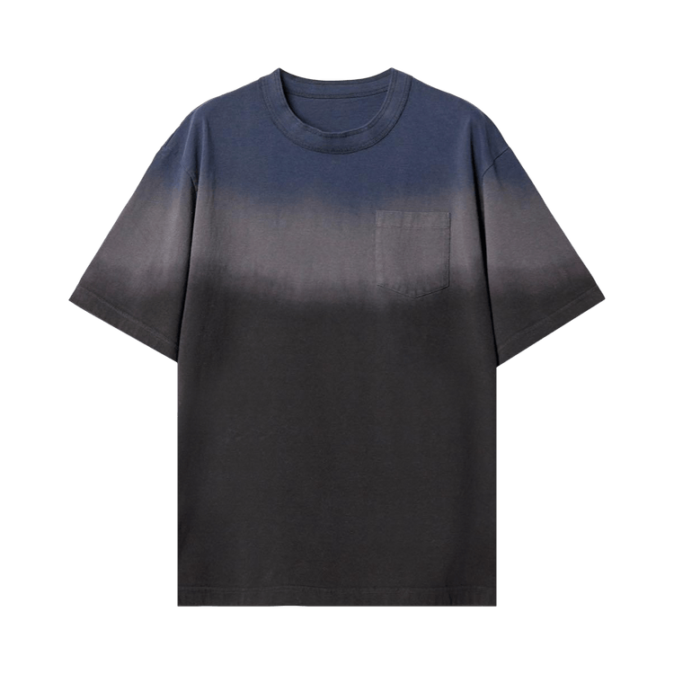 Sacai Dip Dye T-Shirt "Navy/Grey"