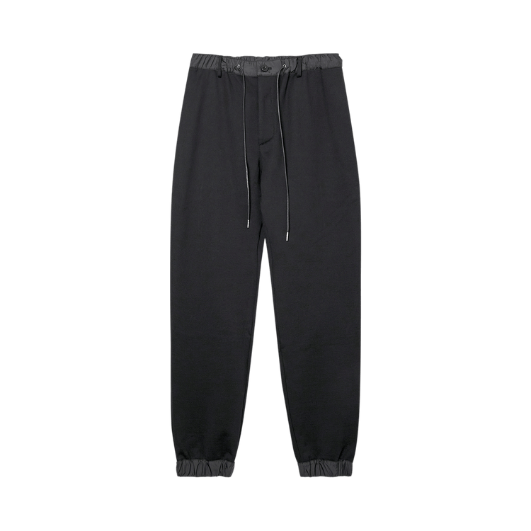 Sacai Jersey Sweatpants "Black"