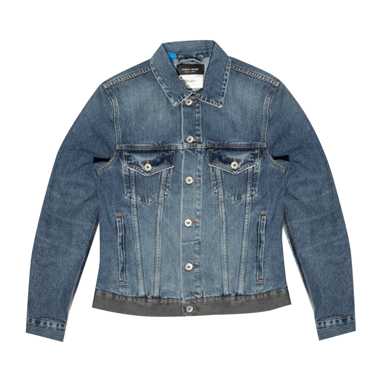 PURPLE BRAND Framis Fray Denim Jacket "Blue"