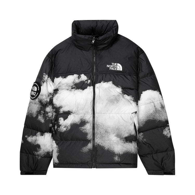 The North Face Printed 92 Retro Anniversary Nuptse Jacket "Black"