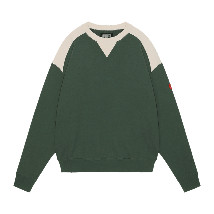 Cav Empt Panel Shoulder Crewneck "Green"